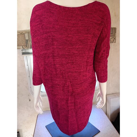 Express Oversized Slouchy Cotton Top M High Low Hem 31in Back Soft Minimalist - Picture 7 of 12